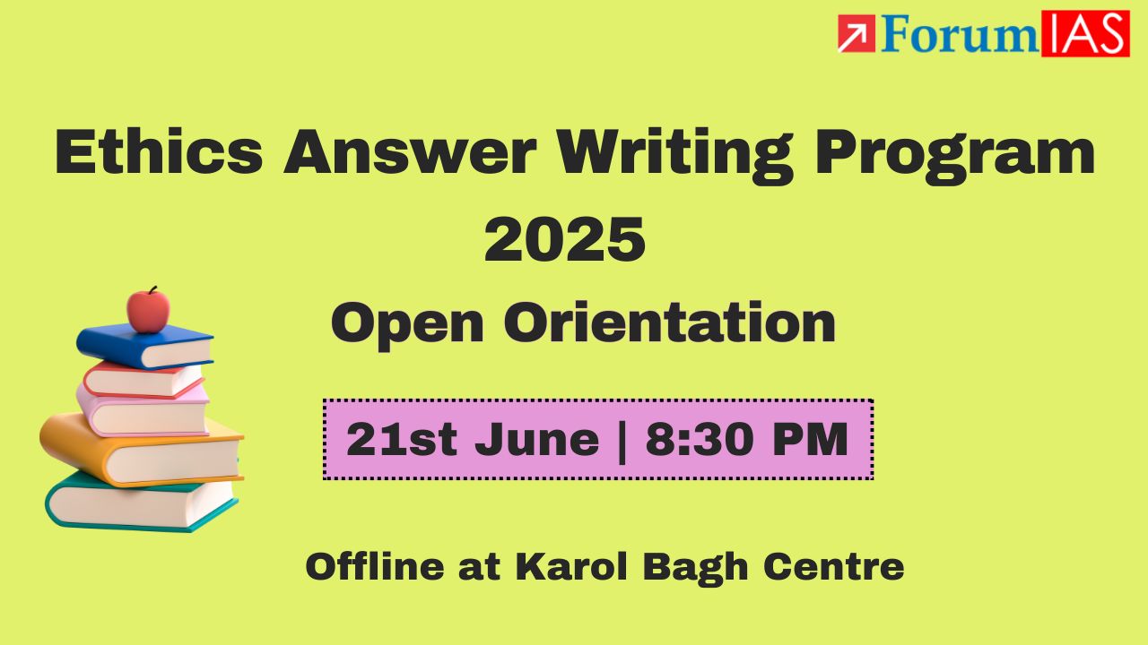 Open Orientation on Ethics Answer Writing Program